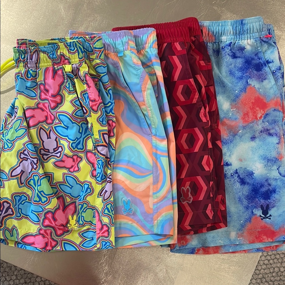 Lot of Psycho Bunny Boys Swim 14/16 Large